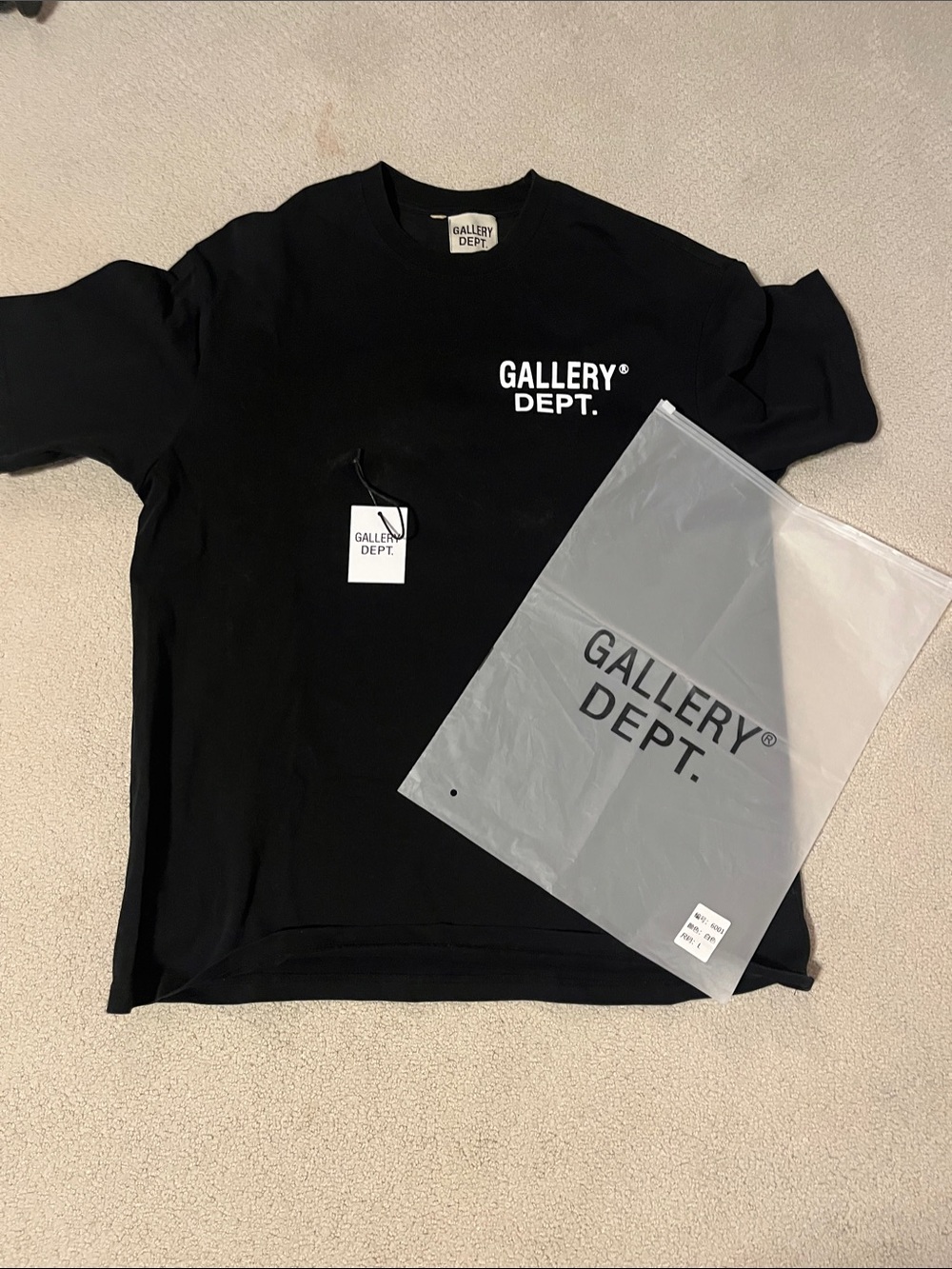 Gallery Dept Tee Black Mens size L (READ DESC)